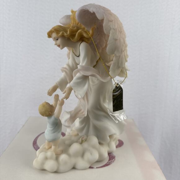 Seraphim Classics First Steps Angel With Girl Roman 2002 Retired Angel Figure - Picture 2 of 8